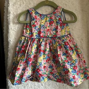 RALPH LAUREN BABY DRESS WITH FLORAL PRINT